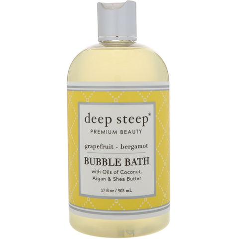 Deep Steep, Bubble Bath, Grapefruit - Bergamot, 17 fl oz (503 ml)