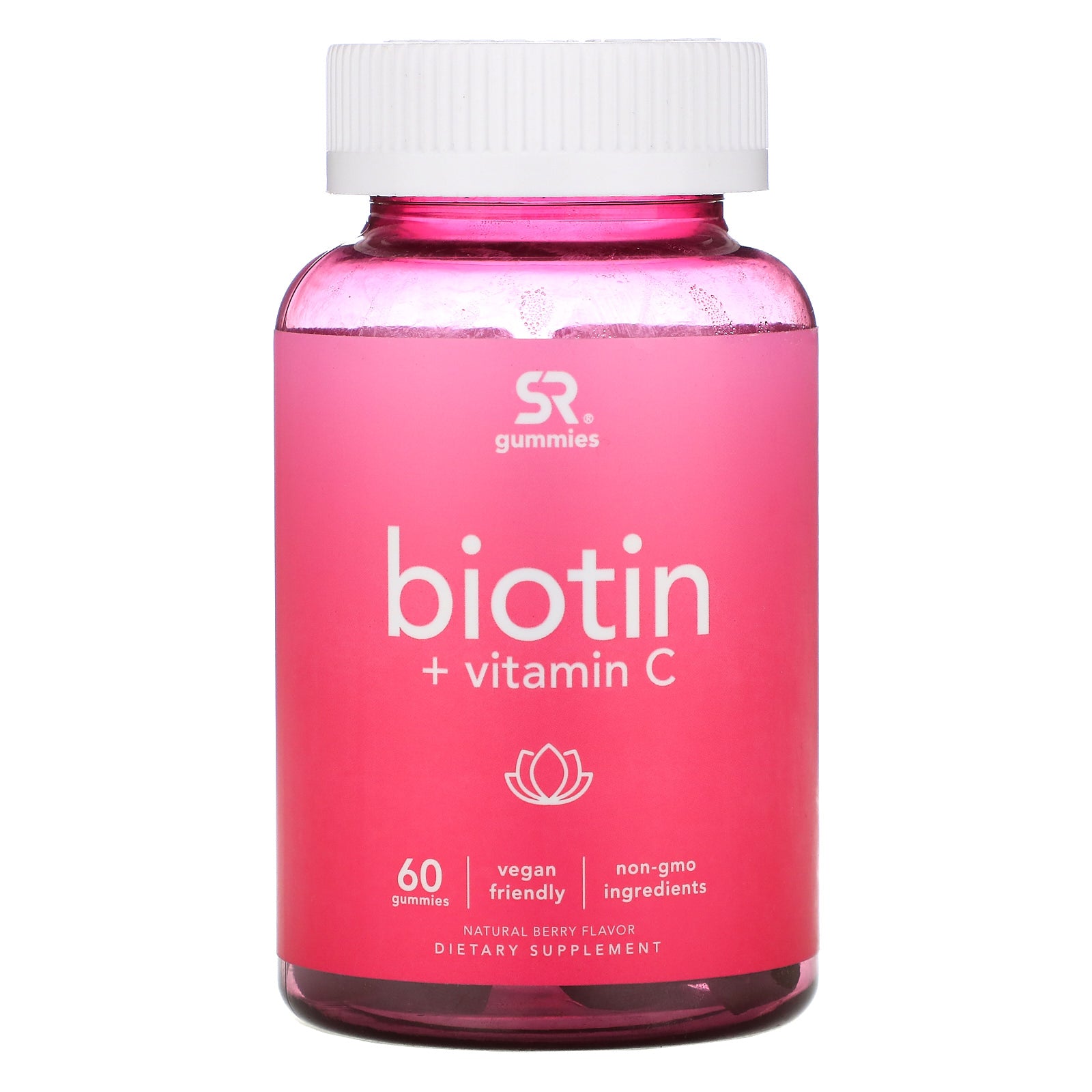 Sports Research, Biotin + Vitamin C, Natural Berry,  60 Gummies