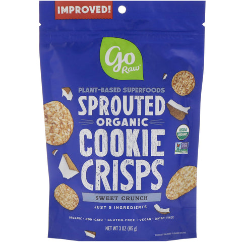 Go Raw, Organic, Sprouted Cookie Crisps, Sweet Crunch, 3 oz (85 g)