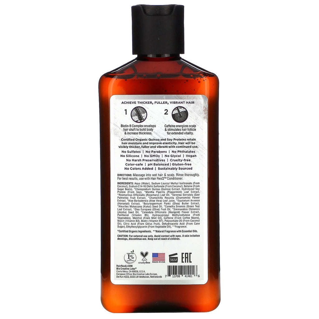 Petal Fresh, Hair ResQ, Thickening Shampoo, Farvebeskyttelse, 12 fl oz (355 ml)