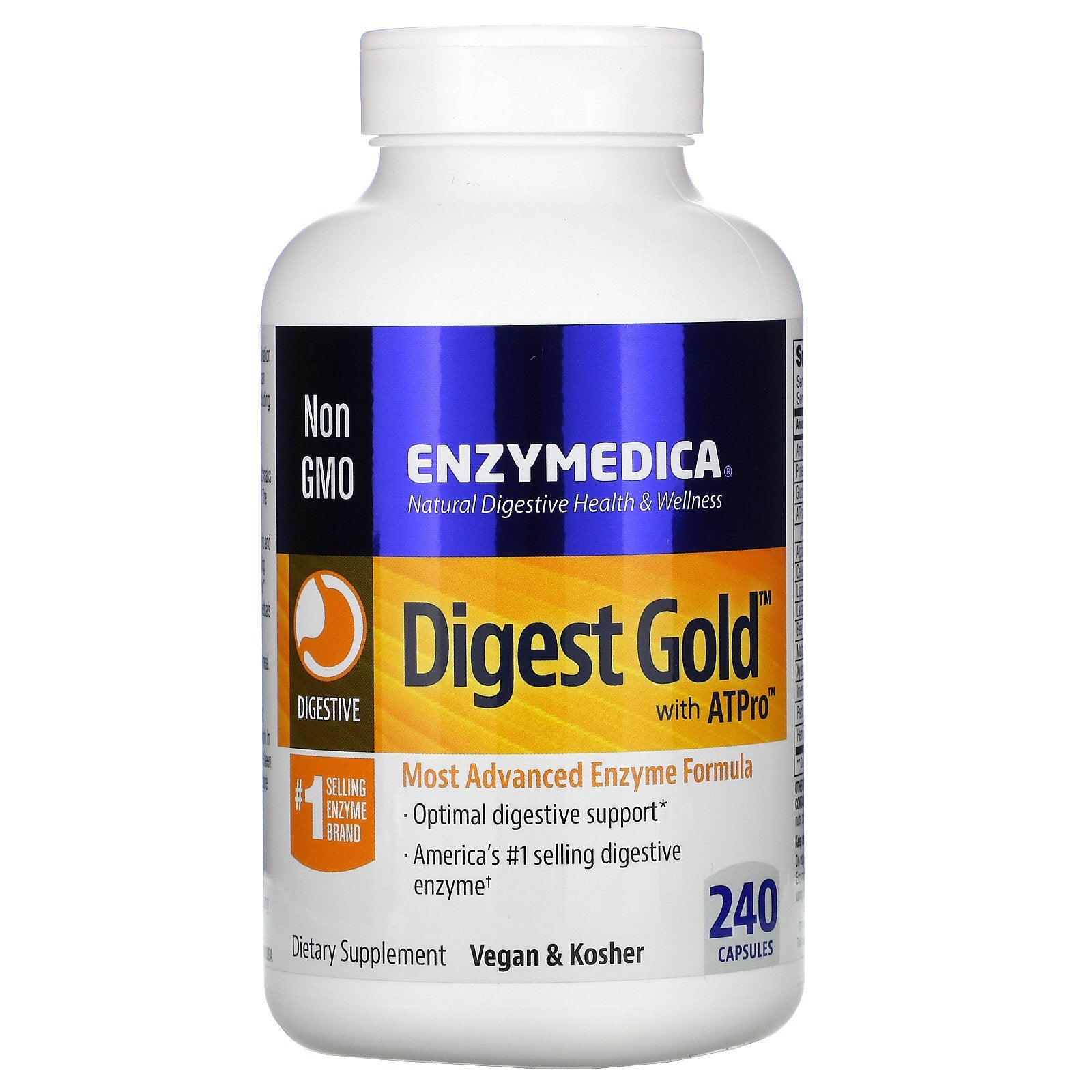 Enzymedica, Digest Gold with ATPro, 240 Capsules