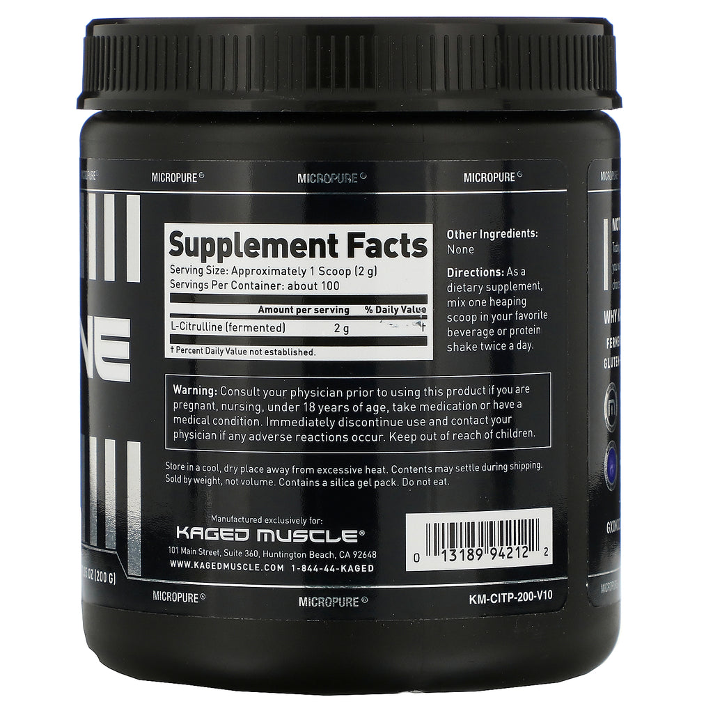 Kaged Muscle, Citrulline, Utilsat, 7,05 oz (200 g)