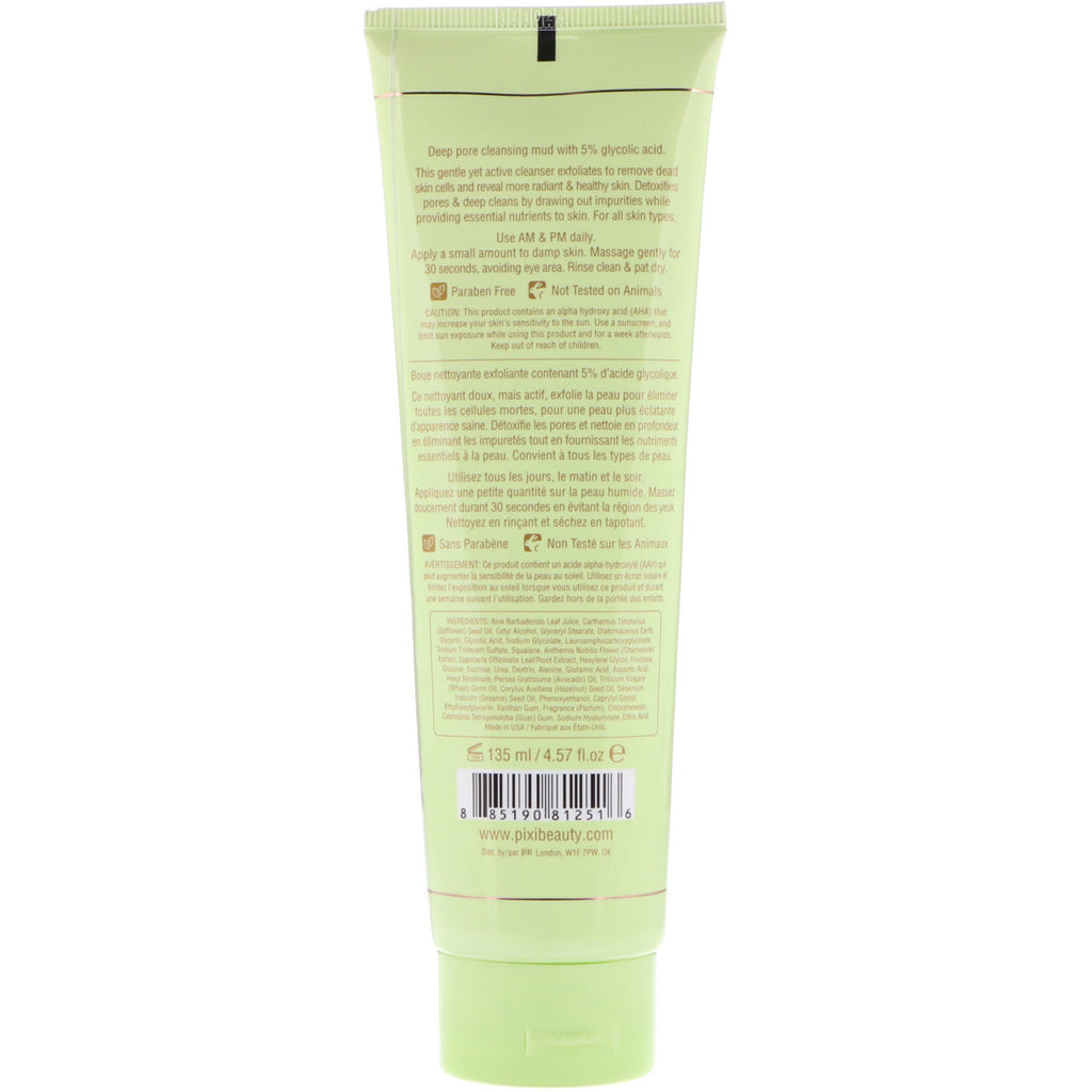 Pixi Beauty, Glow Mud Cleanser, 4,57 fl oz (135 ml)