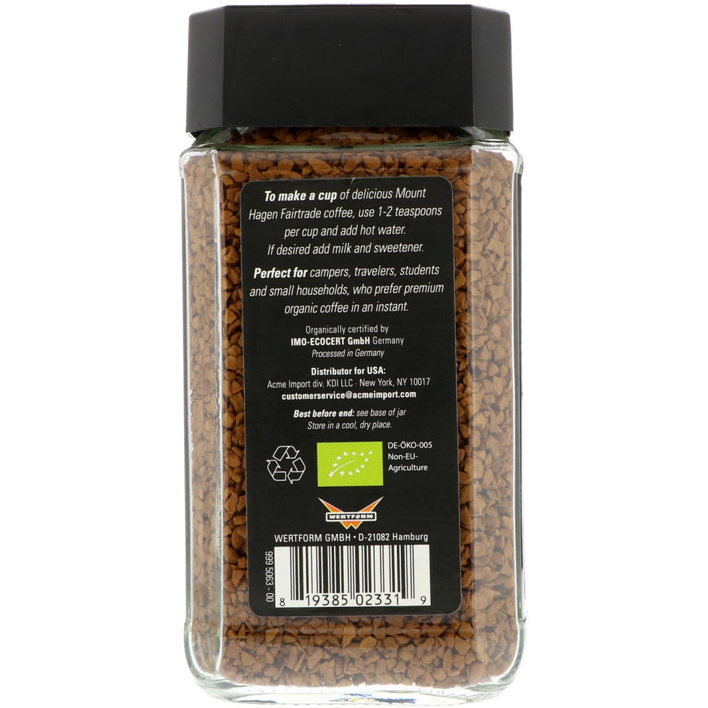 Mount Hagen, Fairtrade-kaffe, instant, 3,53 oz (100 g)