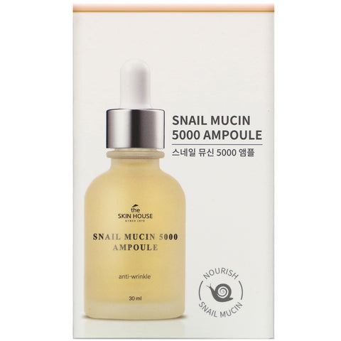 The Skin House, Snail Mucin 5000 Ampul, 30 ml