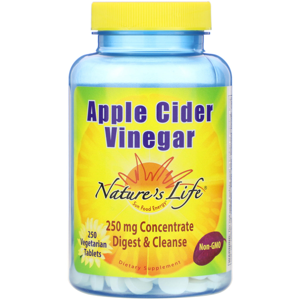 Nature's Life, Apple Cider Vinegar, 250 mg, 250 Vegetarian Tablets