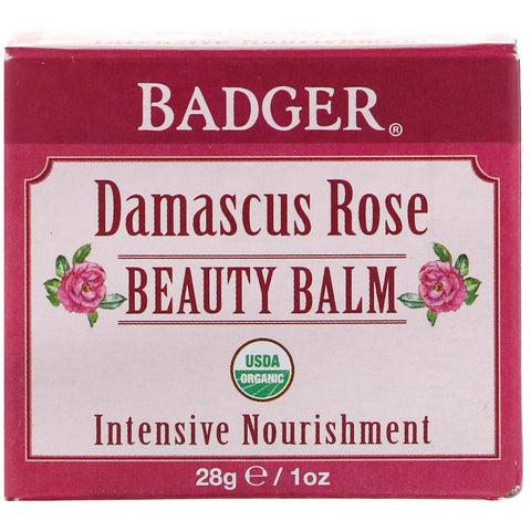 Badger Company, Bálsamo de belleza, rosa de Damasco, 28 g (1 oz)