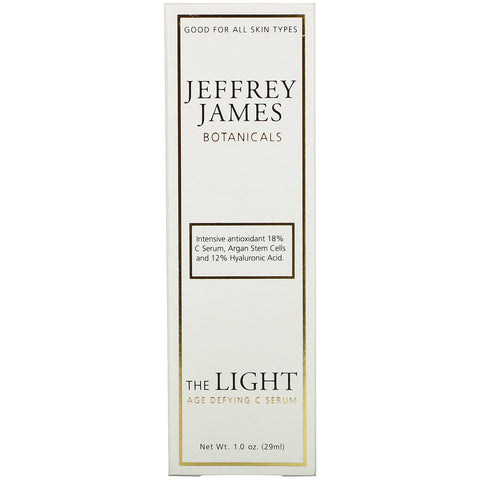 Jeffrey James Botanicals, Suero C que desafía la edad de la luz, 29 ml (1,0 oz)