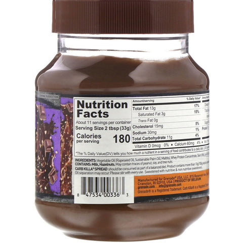 Grenade, Carb Killa, proteína para untar, sabor chocolate y avellana, 12,7 oz (360 g)