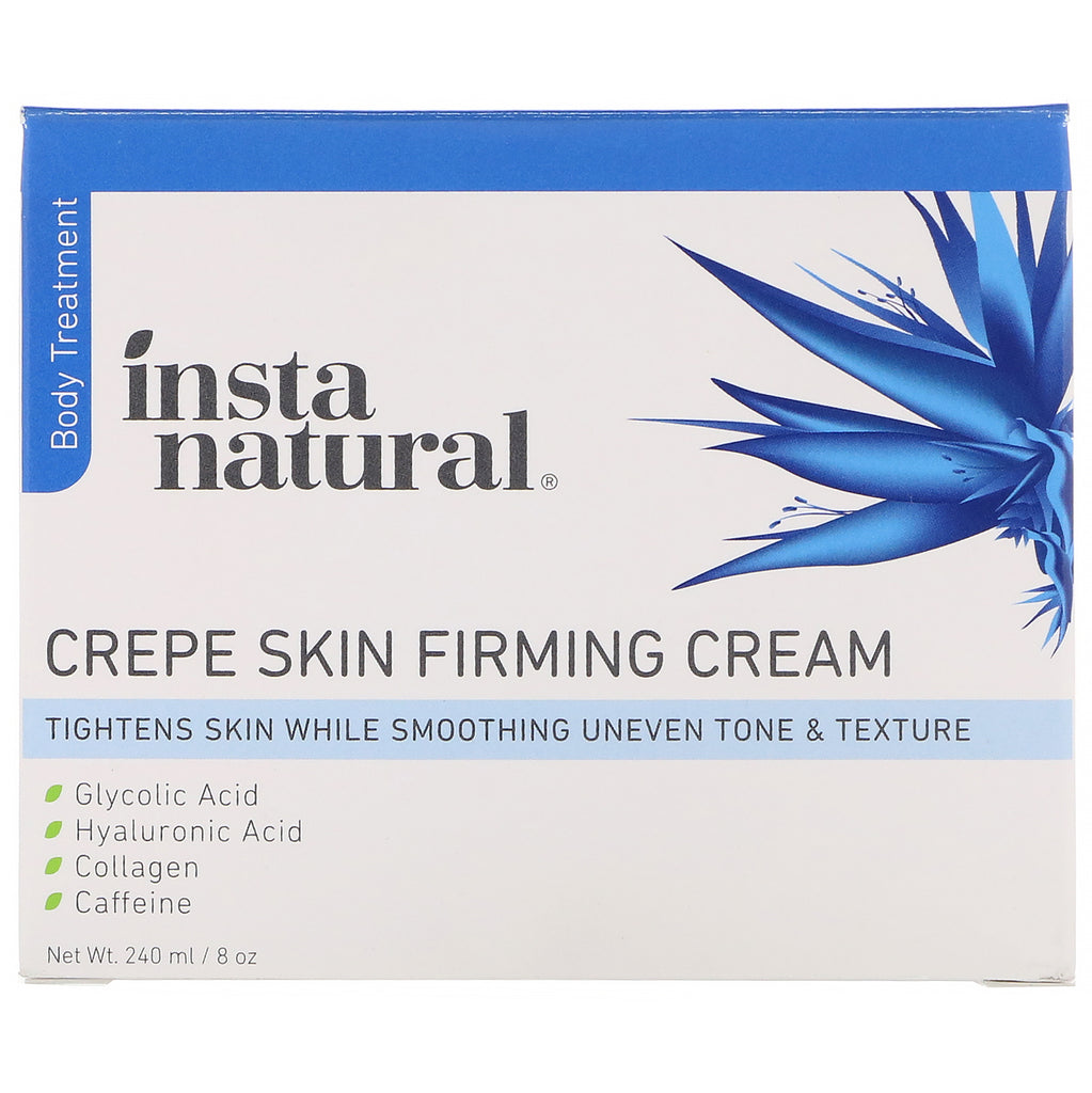 InstaNatural, Crema reafirmante para la piel Crepe, tratamiento corporal, 8 oz (240 ml)