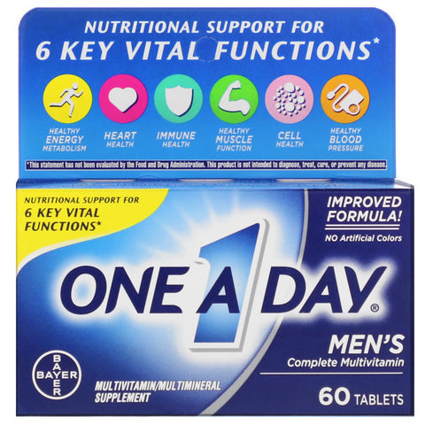 One-A-Day, Men's Formula, Complete Multivitamin, 60 Tablets