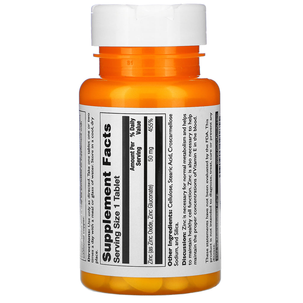 Thompson, zink, 50 mg, 60 tabletter