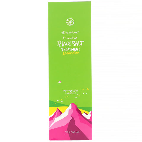Think Nature, Tratamiento con sal rosa del Himalaya, menta verde, 7,94 fl. onzas (235 ml)