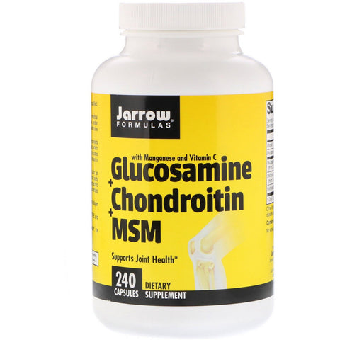 Jarrow Formulas, Glucosamine + Chondroitin + MSM , 240 Capsules