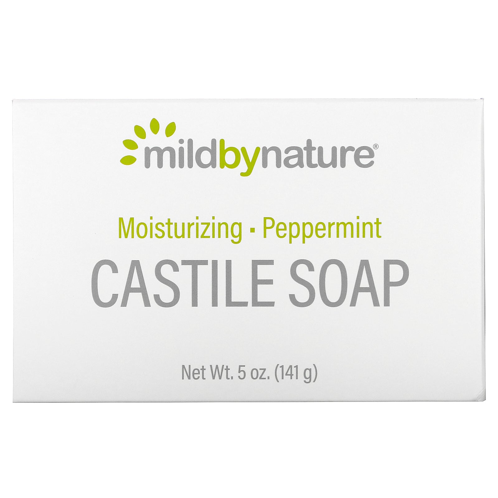 Mild By Nature, Castile Soap Bar, Peppermint, 5 oz (141 g)