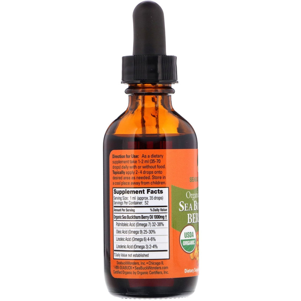 SeaBuckWonders, Himalaya Havtornbærolie, Intensiv Cellular Care, 1,76 oz (52 ml)