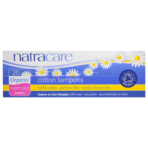 Natracare, Organic Cotton Tampons, Super Plus, 20 Tampons