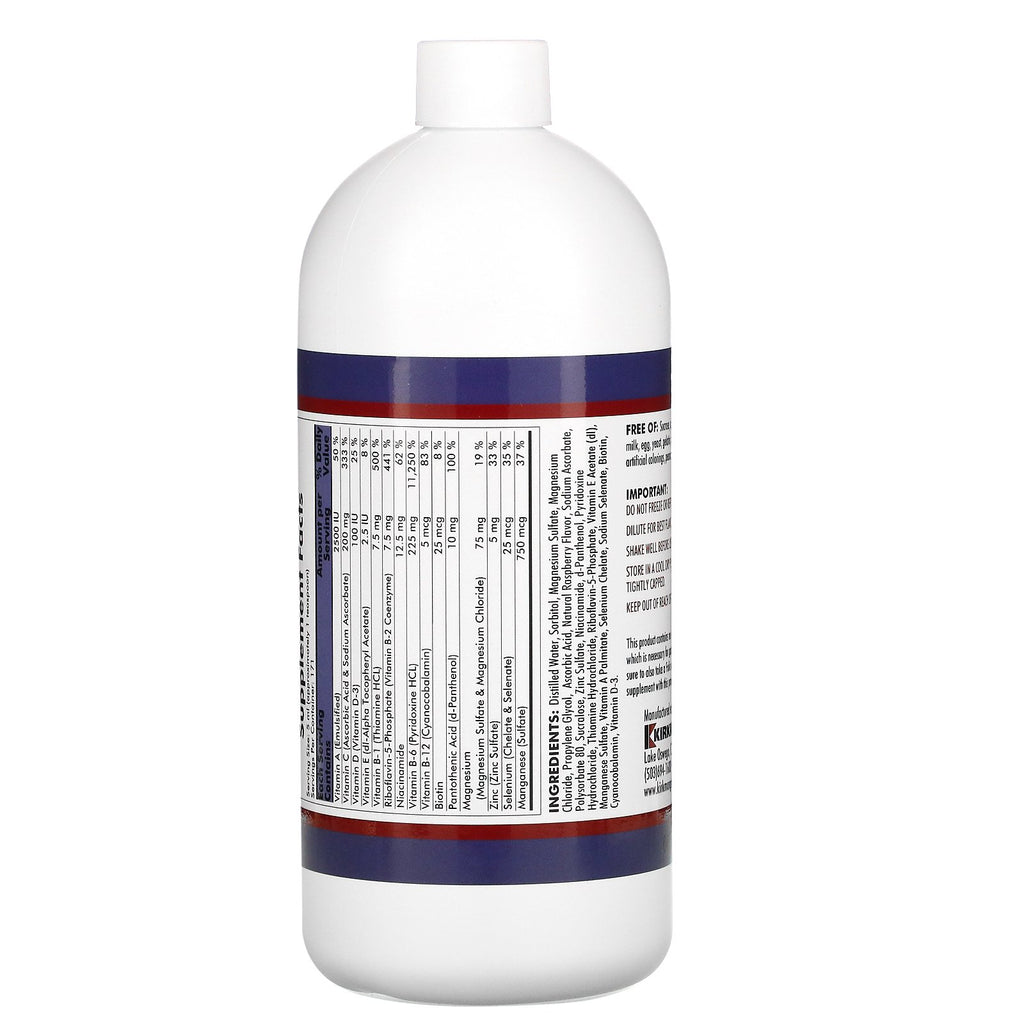 Kirkman Labs, Super Nu-Thera líquido, sabor a frambuesa, 29 fl oz (857 ml)