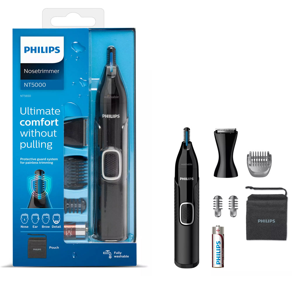 Philips recortador de nariz, orejas, cejas y detalles | Lavar | Bolsa