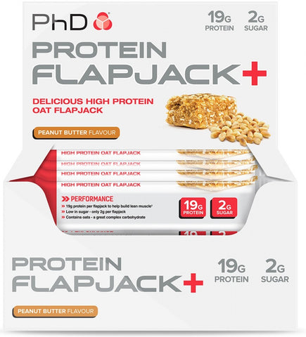 PhD, Protein Flapjack+, Apple & Raspberry - 12 bars