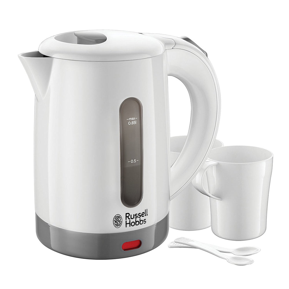 Hervidor de viaje Russell Hobbs | 2 Tazas | 0,85L | 1 kilovatio