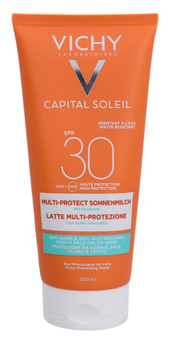 Vichy Capital Soleil Lait Multi-beskyttelse SPF30 200 ml