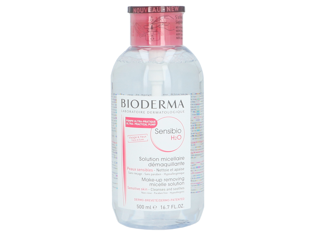 Bioderma Sensibio H2O Make-Up Removing Micellair Solution With Pump 500 ml