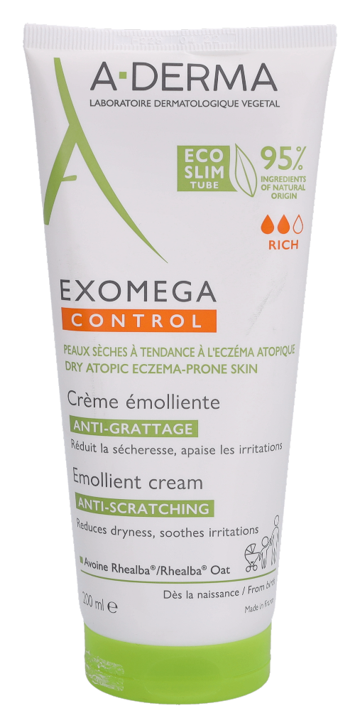 A-Derma Exomega Control Emollient Cream 200 ml