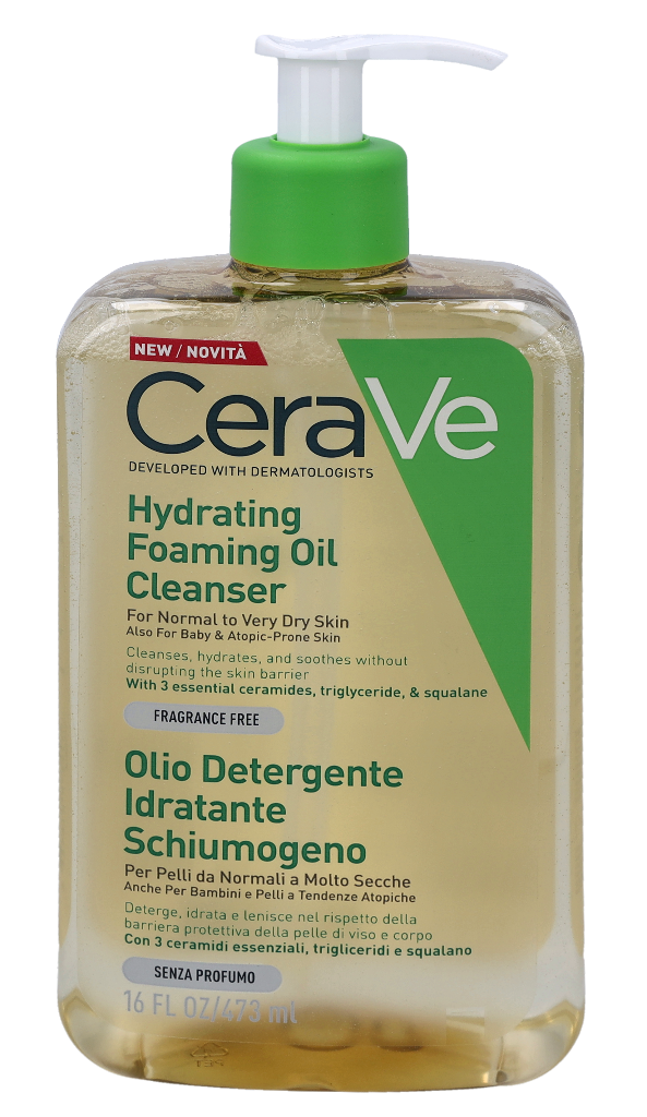 CeraVe Hydrating Foaming Oil Cleanser 473 ml