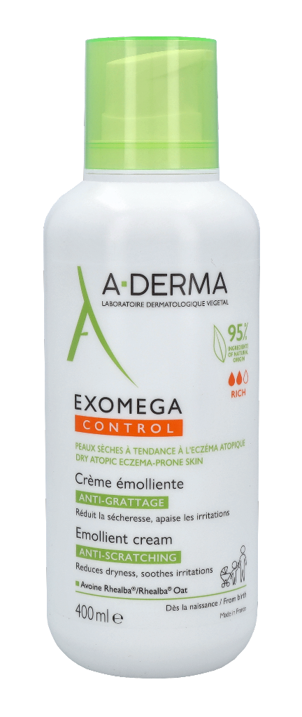 A-Derma Exomega Control Emollient Cream 400 ml