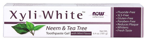 NOW Foods, XyliWhite, Neem & Tea Tree Toothpaste Gel - 181g