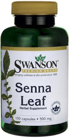 Swanson, Senna Leaf, 500mg - 100 kapsler