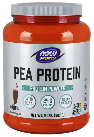NOW Foods, Pea Protein, Vanilla Toffee - 907g