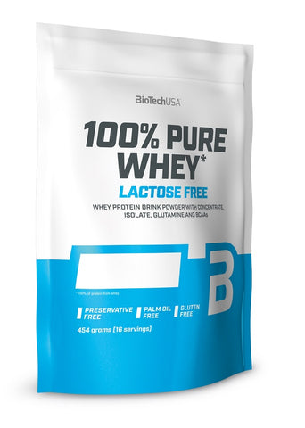 BioTechUSA, 100% Pure Whey Lactose Free, Strawberry - 454g