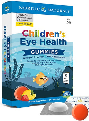 Nordic Naturals, Children’s Eye Health, Strawberry Lemonade - 30 Gummies