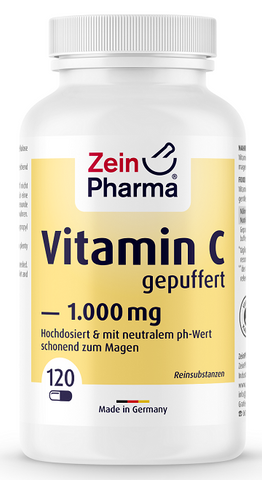 Zein Pharma, Vitamina C tamponada, 1000 mg - 120 cápsulas